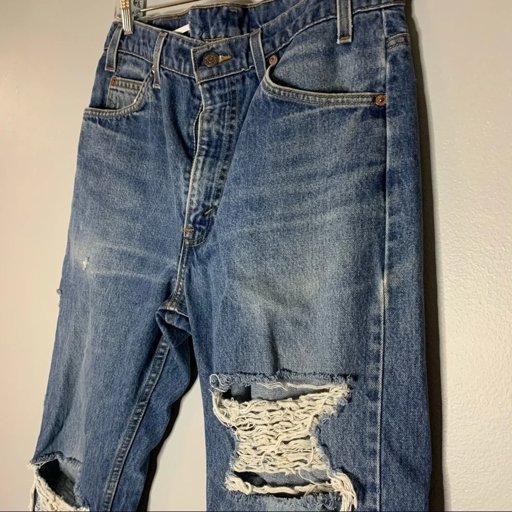 Vintage Orange Tab Super Dope Custom 505 Levi Jeans